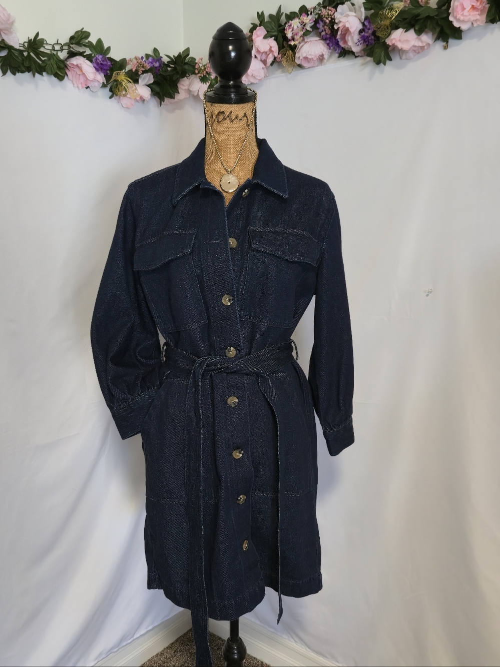 FreeAssembly-Women's Straight Dress in Dark Blue